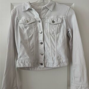 Jessica Simpson White Denim Jacket